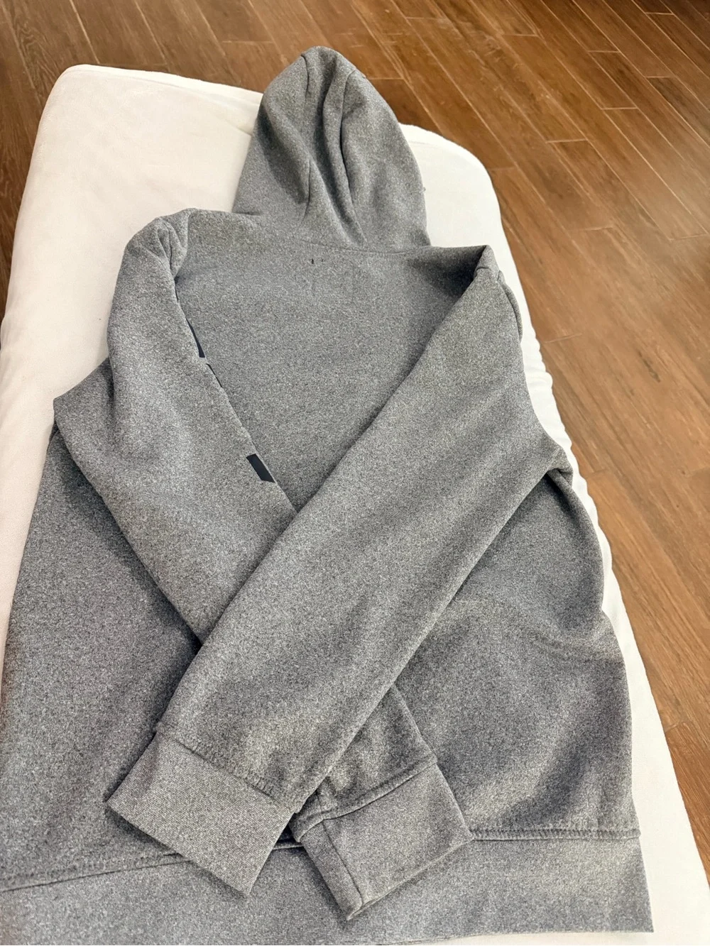 Ecko Unlimited Gray Full-Zip Hooded Sweatshirt with Sleeve Logo